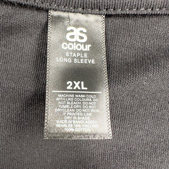 Suffer Well Black Long Sleeve T Shirt Crew Neck Cotton‎ Oversized Style 2XL - Picture 4 of 8